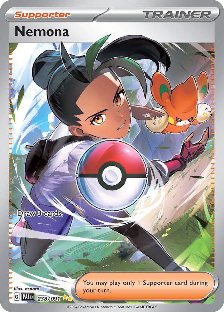 Nemona - Special Illustration Rare SV: Paldean Fates 238/091 MP (Back)