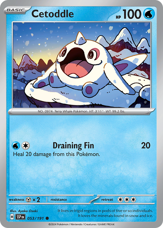 Pokemon Cetoddle Surging Sparks 053/191