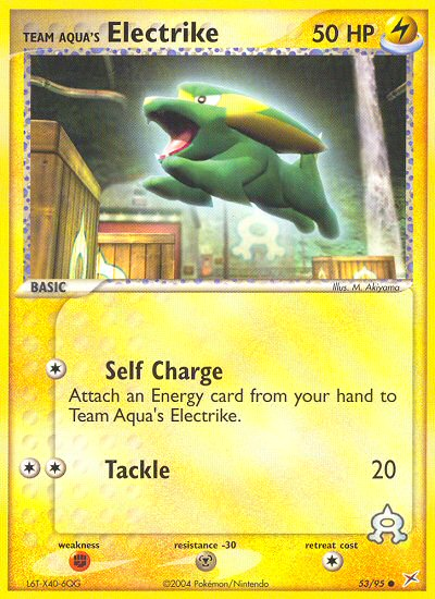 Team Aqua's Electrike 53/95 — Pokémon EX Team Magma vs Team Aqua