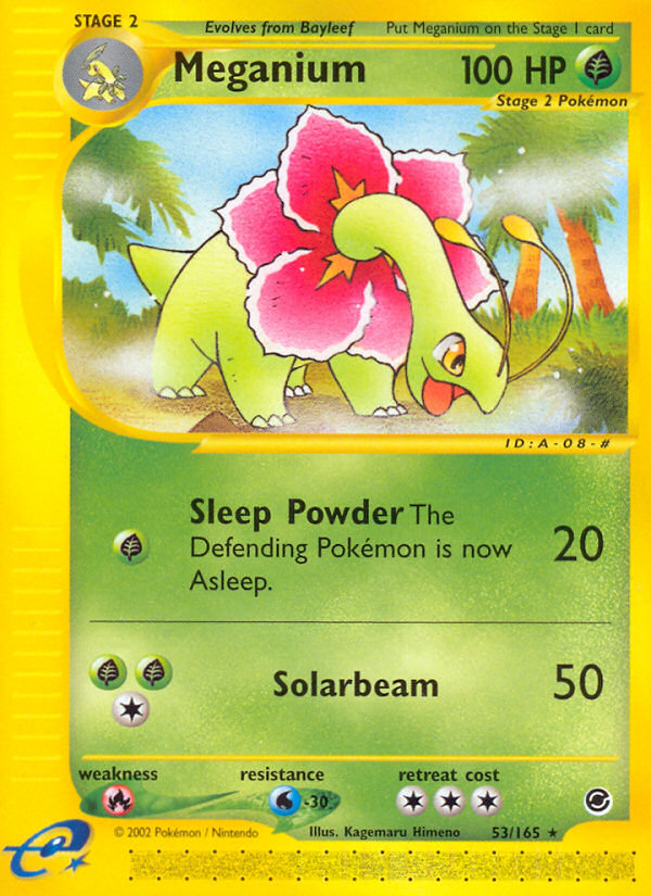 Meganium 53/165 — Pokémon Expedition Base Set