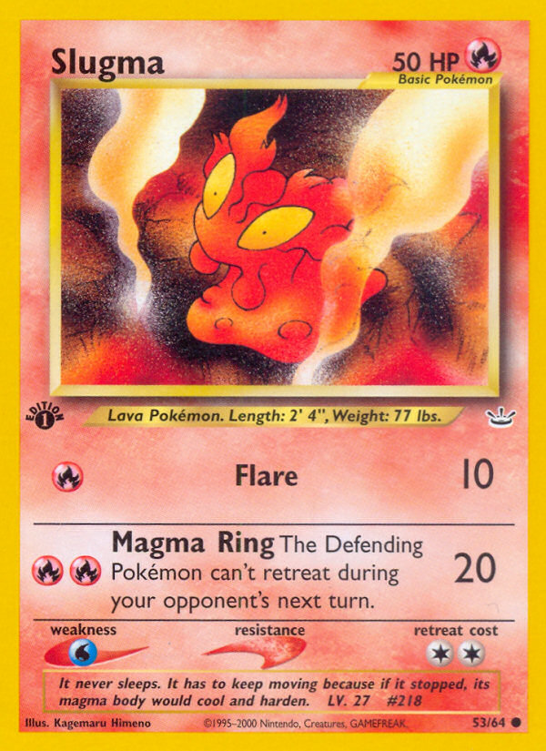 Slugma 53/64 — Pokémon Neo Revelation