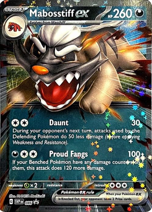 Mabosstiff ex - Promo SV: Scarlet & Violet Promo Cards 086 MP (Back)