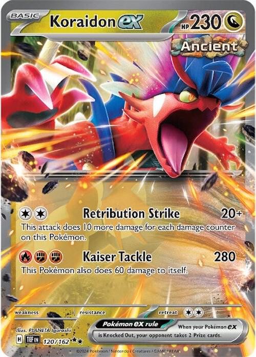 Koraidon ex Double Rare SV05: Temporal Forces 120/162 MP (Back)