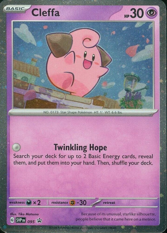 Cleffa - Promo SV: Scarlet & Violet Promo Cards 095 MP (Back)