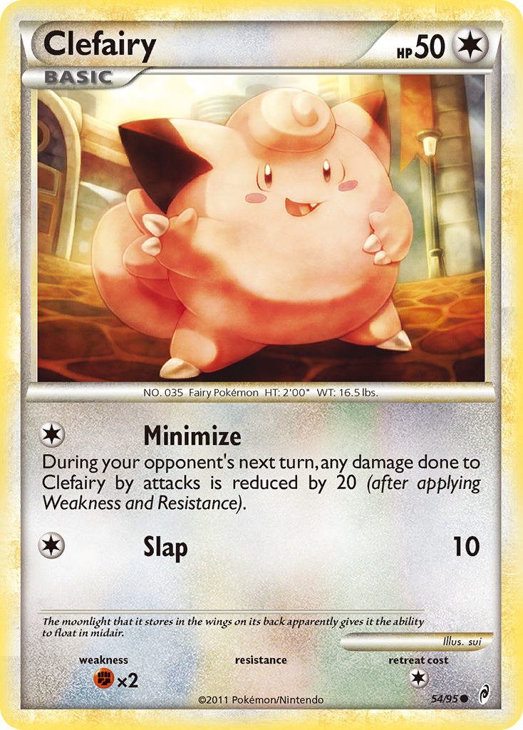 Clefairy 54/95 Pokémon Call of Legends (2011) English card — catalogue reference