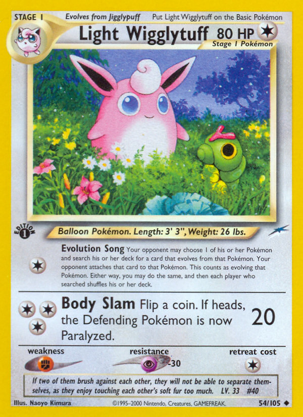 Light Wigglytuff 54/105 — Pokémon Neo Destiny