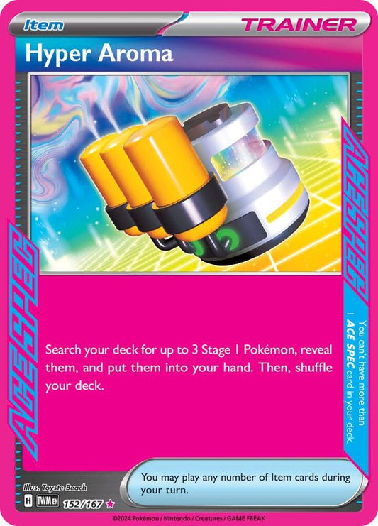 Hyper Aroma ACE SPEC Rare Prize Pack Series Cards 152/167 MP (Back)