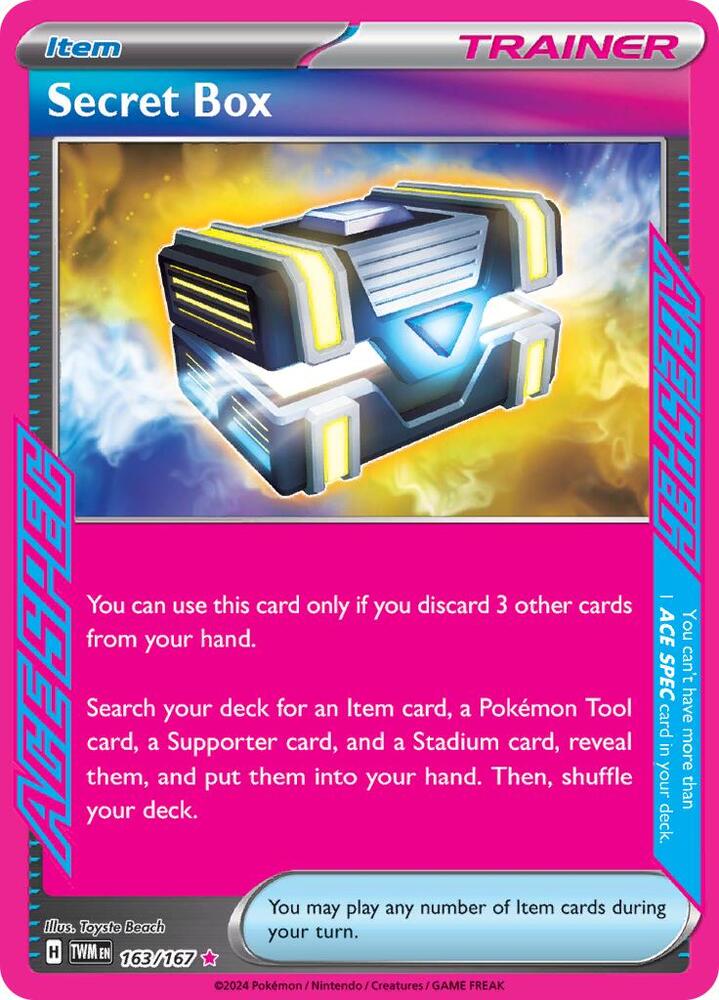 Secret Box ACE SPEC Rare SV06: Twilight Masquerade 163/167 MP (Back)