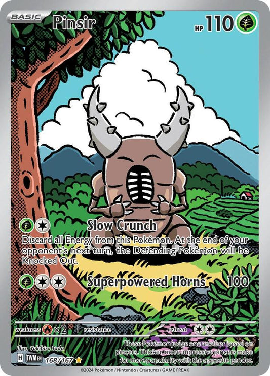 Pinsir - Illustration Rare SV06: Twilight Masquerade 168/167 MP (Back)