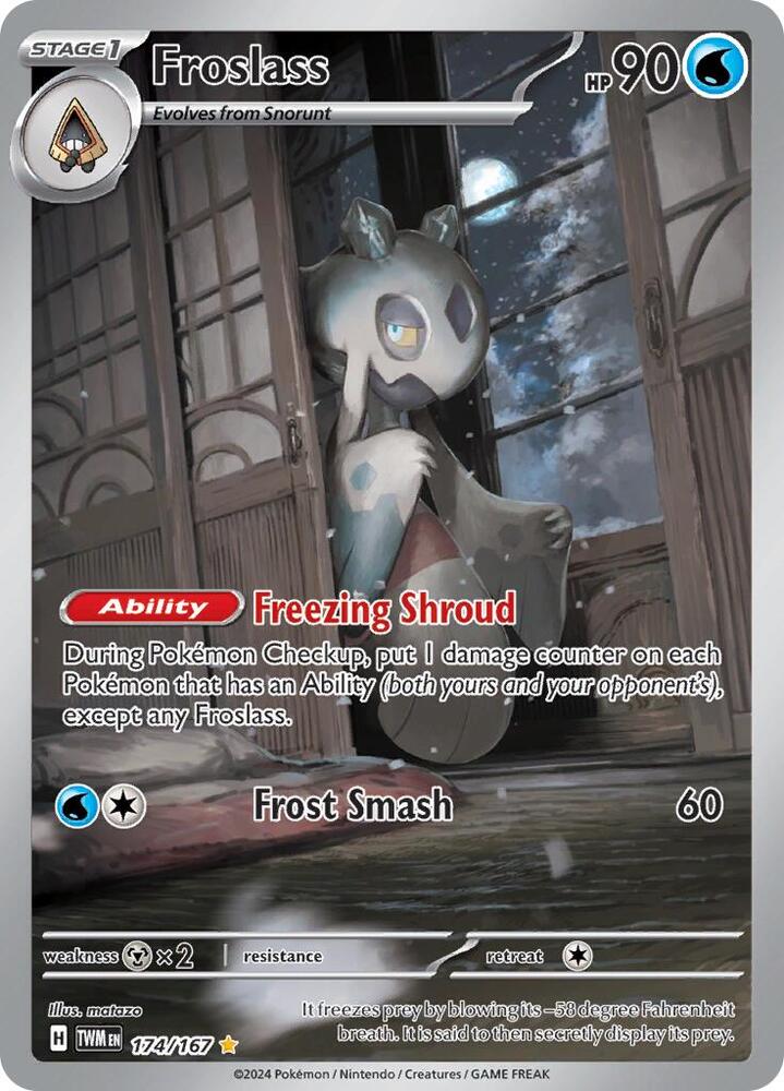 Froslass - Illustration Rare SV06: Twilight Masquerade 174/167 MP (Back)