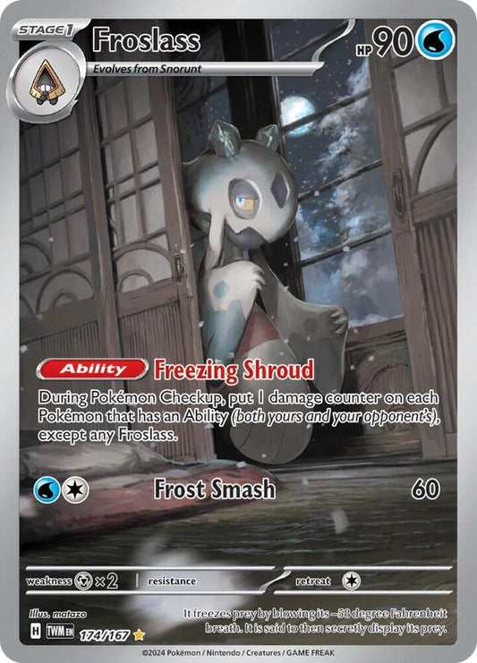 Froslass - Illustration Rare SV06: Twilight Masquerade 174/167 MP (Back)