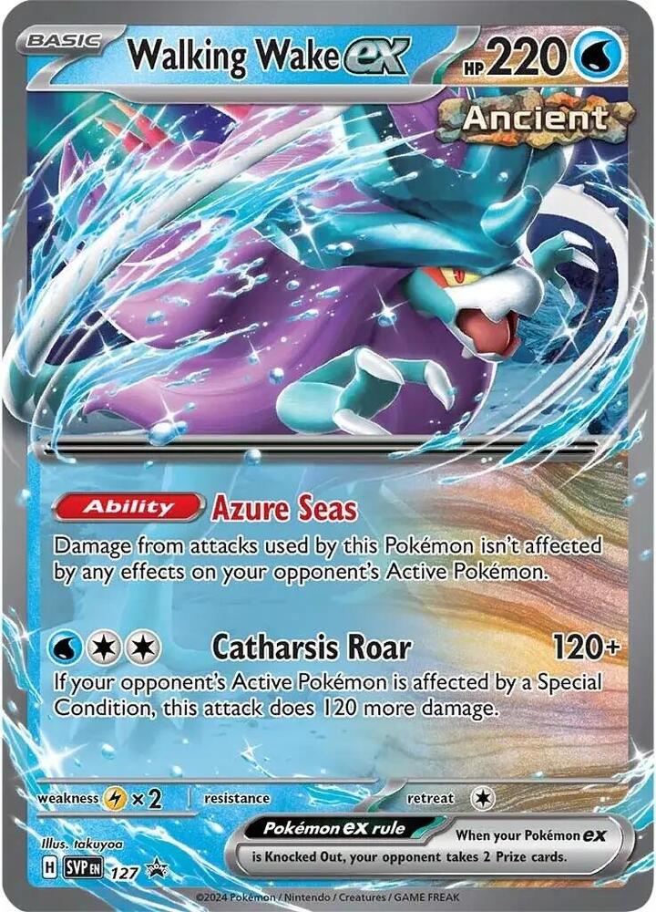 Walking Wake ex Promo SV: Scarlet & Violet Promo Cards 127 MP (Back)