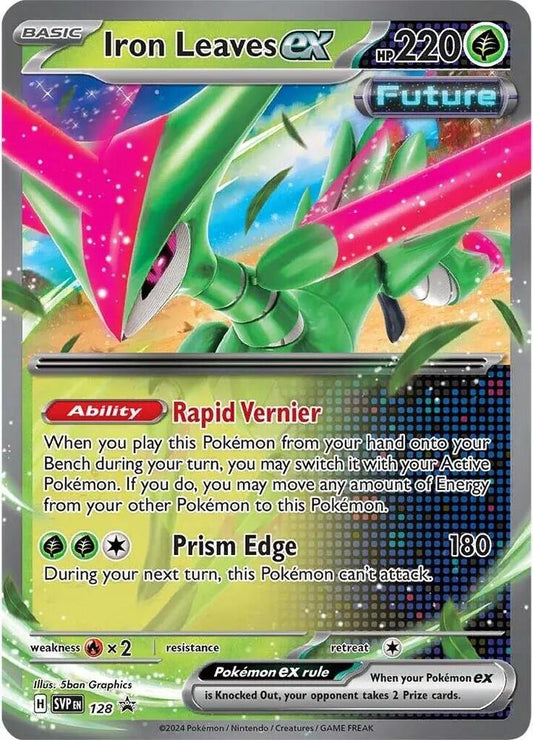 Iron Leaves ex Promo SV: Scarlet & Violet Promo Cards 128 MP (Back)