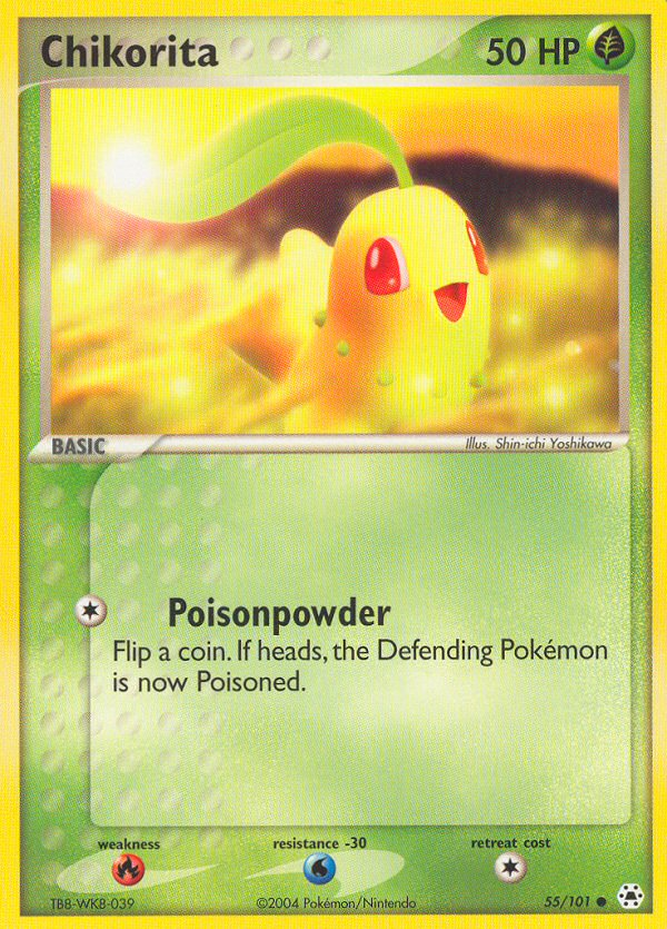 Chikorita 55/101 EX Hidden Legends 2004