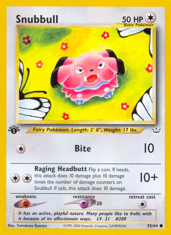 Snubbull 55/64 — Pokémon Neo Revelation