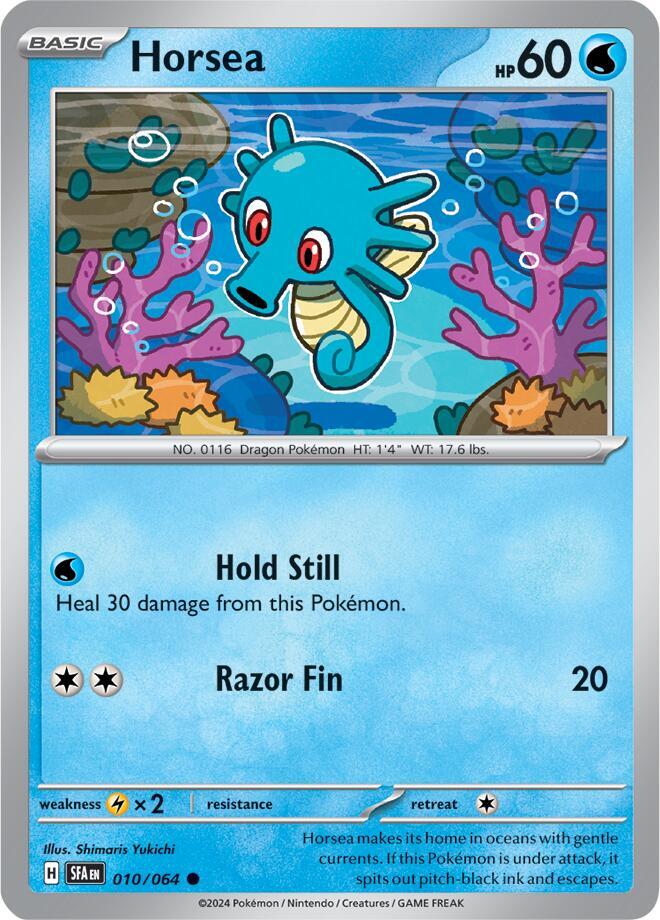 Horsea - Common SV: Shrouded Fable 010/064 MP (Back)