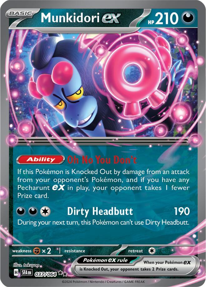 Munkidori ex Double Rare SV: Shrouded Fable 037/064 NM (Back)