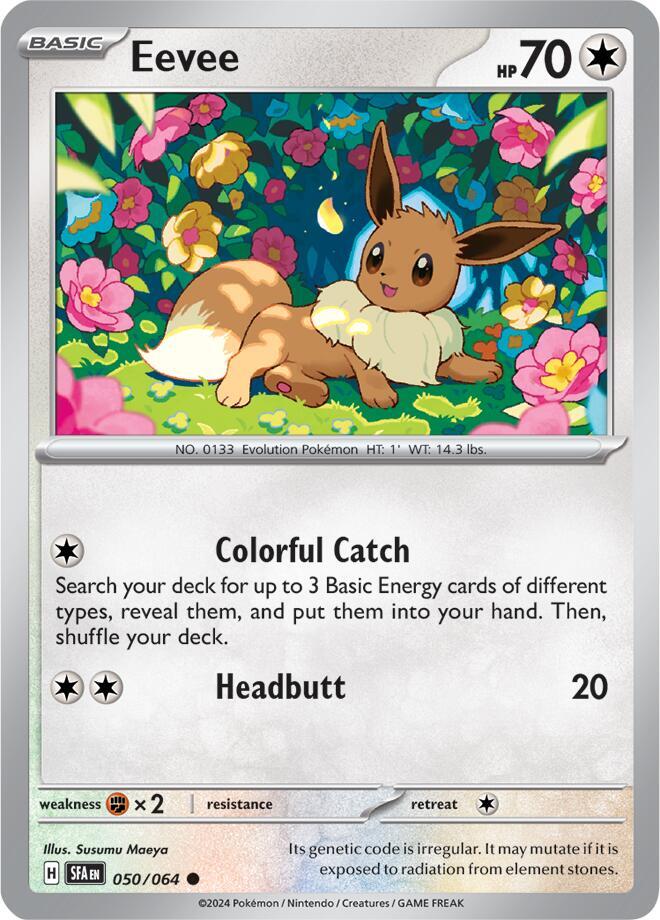 Eevee Common SV: Shrouded Fable 050/064 MP (Back)