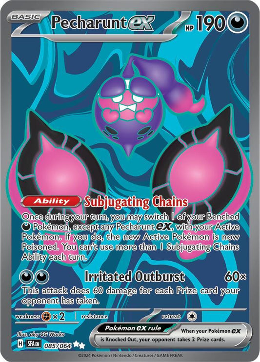 Pecharunt ex Ultra Rare SV: Shrouded Fable 085/064 NM (Back)