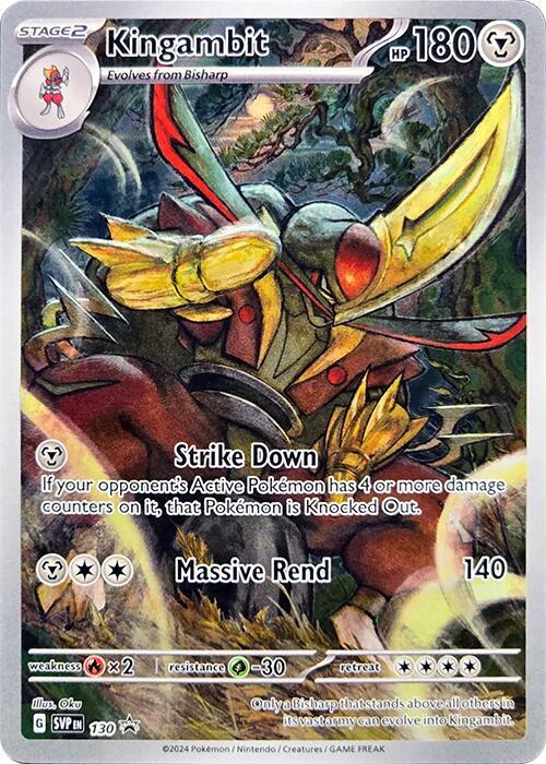 Kingambit Promo SV: Scarlet & Violet Promo Cards 130 MP (Back)