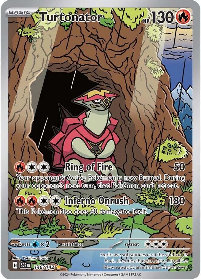 Turtonator - Illustration Rare SV07: Stellar Crown 146/142 MP (Back)
