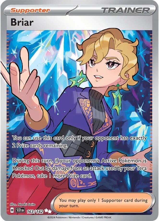 Briar Ultra Rare SV07: Stellar Crown 163/142 NM (Back)