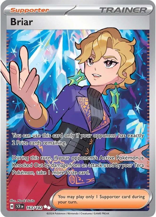 Briar Ultra Rare SV07: Stellar Crown 163/142 NM (Back)