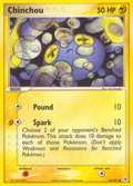 Chinchou 56/101 Pokémon EX Hidden Legends