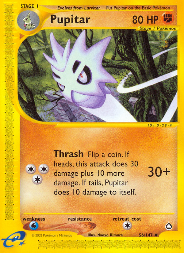 Pupitar 56/147 — Pokémon Aquapolis