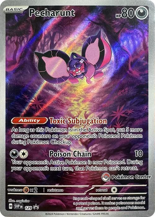 Pecharunt -  (Pokemon Center Exclusive) Promo SV: Scarlet & Violet Promo Cards 129 NM (Back)
