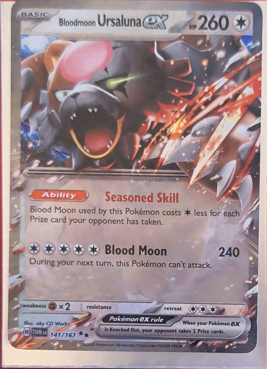 Bloodmoon Ursaluna ex - Double Rare SV06: Twilight Masquerade 141/167 MP