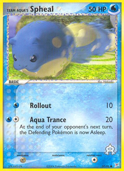 Team Aqua's Spheal 57/95 — Pokémon EX Team Magma vs Team Aqua