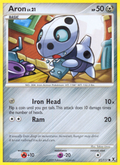 Aron 57/111 Pokémon Rising Rivals (2009) English card — catalogue reference
