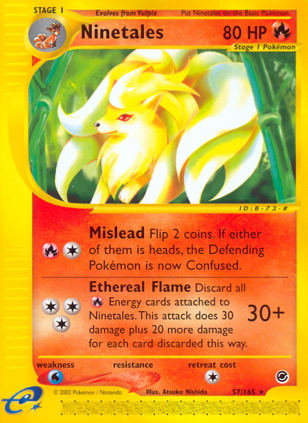 Ninetales 57/165 — Pokémon Expedition Base Set