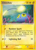 Chinchou 57/101 Pokémon EX Hidden Legends