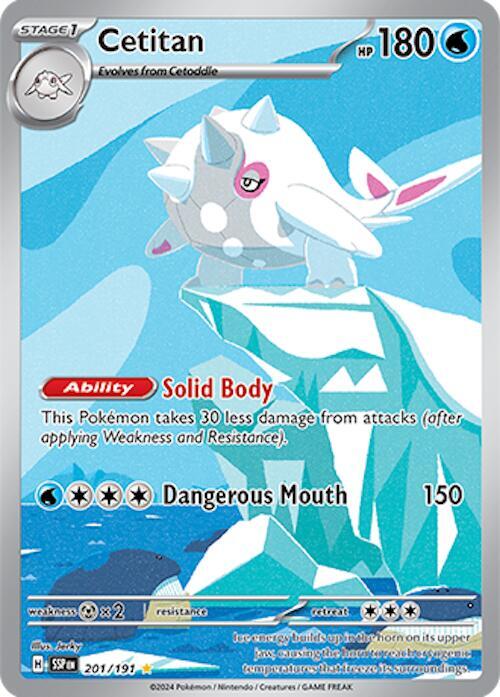 Cetitan - Illustration Rare SV08: Surging Sparks 201/191 MP (Back)