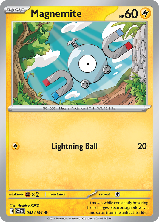 Pokemon Magnemite Surging Sparks 058/191