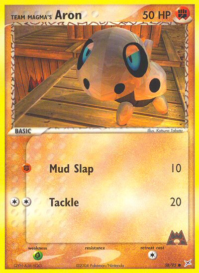 Team Magma's Aron 58/95 — Pokémon EX Team Magma vs Team Aqua