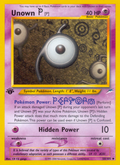 Unown [P] 58/105 — Pokémon Neo Destiny