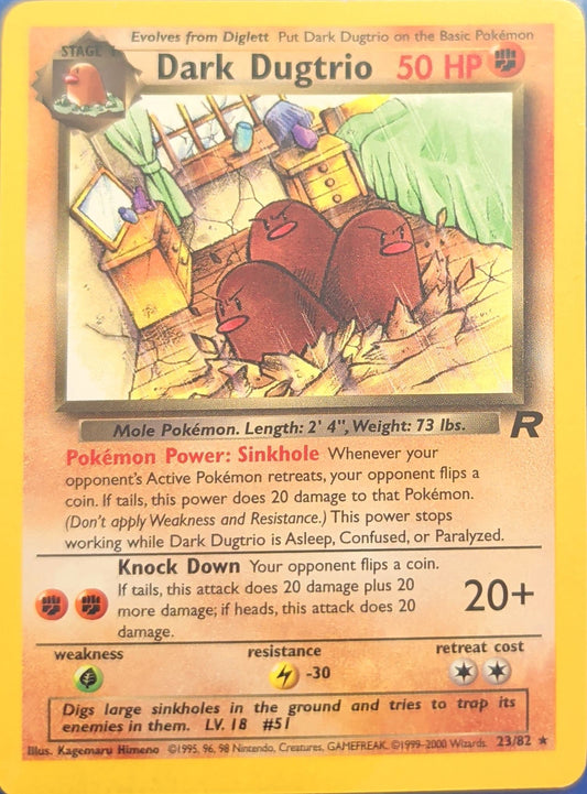 Dark Dugtrio (23) Rare Team Rocket 23/82 MP