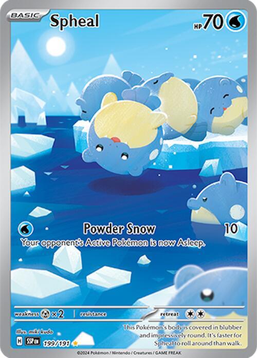Spheal Illustration Rare SV08: Surging Sparks 199/191 NM (Back)
