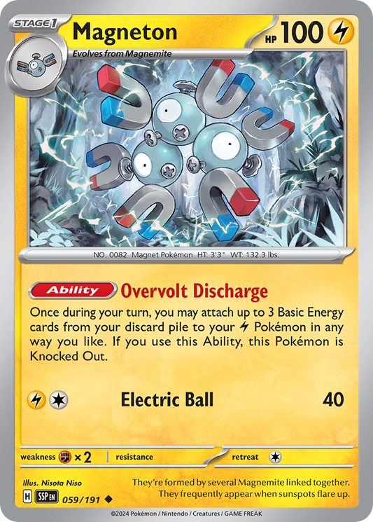 Pokemon Magneton Surging Sparks 059/191