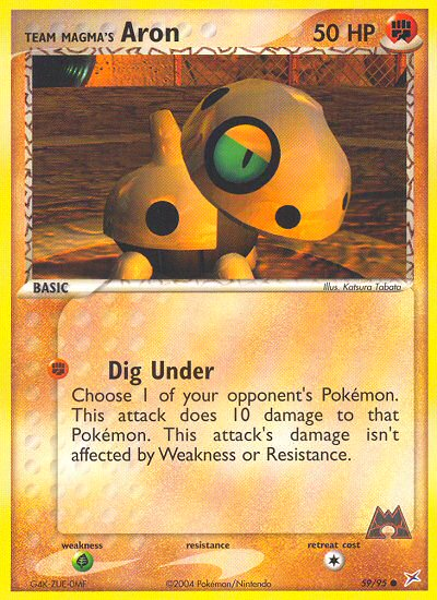 Team Magma's Aron 59/95 — Pokémon EX Team Magma vs Team Aqua