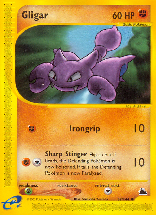 Gligar 59/144 — Pokémon Skyridge