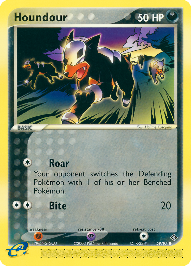 Houndour 59/97 — Pokémon EX Dragon