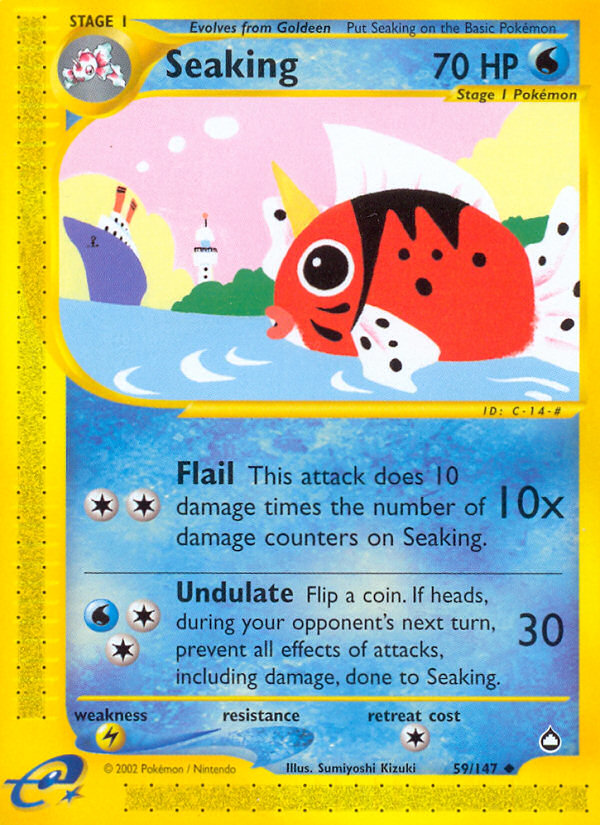Seaking 59/147 — Pokémon Aquapolis