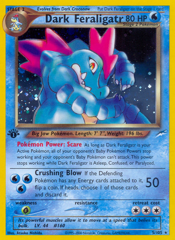 Dark Feraligatr 5/105 — Pokémon Neo Destiny