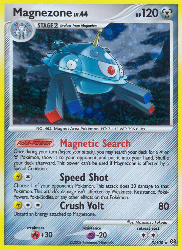 Magnezone 5/100 Pokémon Stormfront (2008) English card — catalogue reference