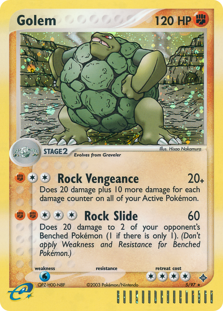 Golem 5/97 — Pokémon EX Dragon