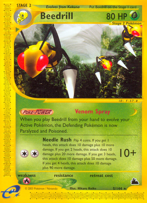Beedrill 5/144 — Pokémon Skyridge